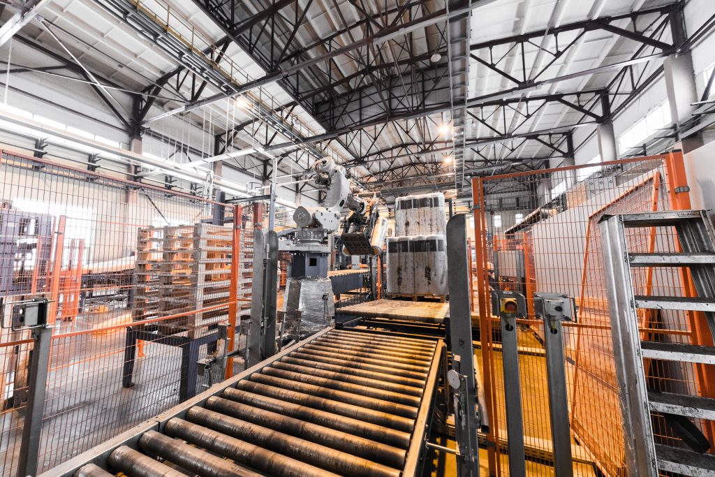 Manufacturing factory, modern high tech production
